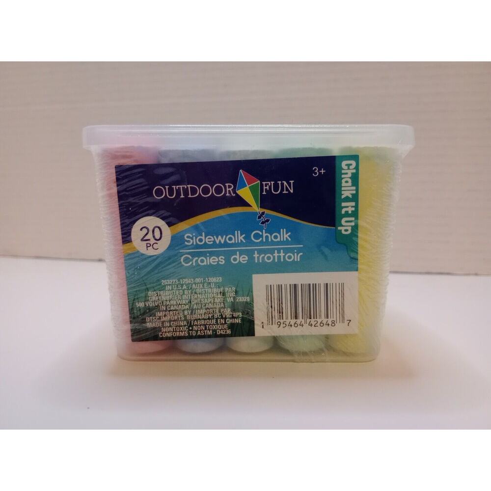 Outdoor Fun Sidewalk Chalk, 20-ct.